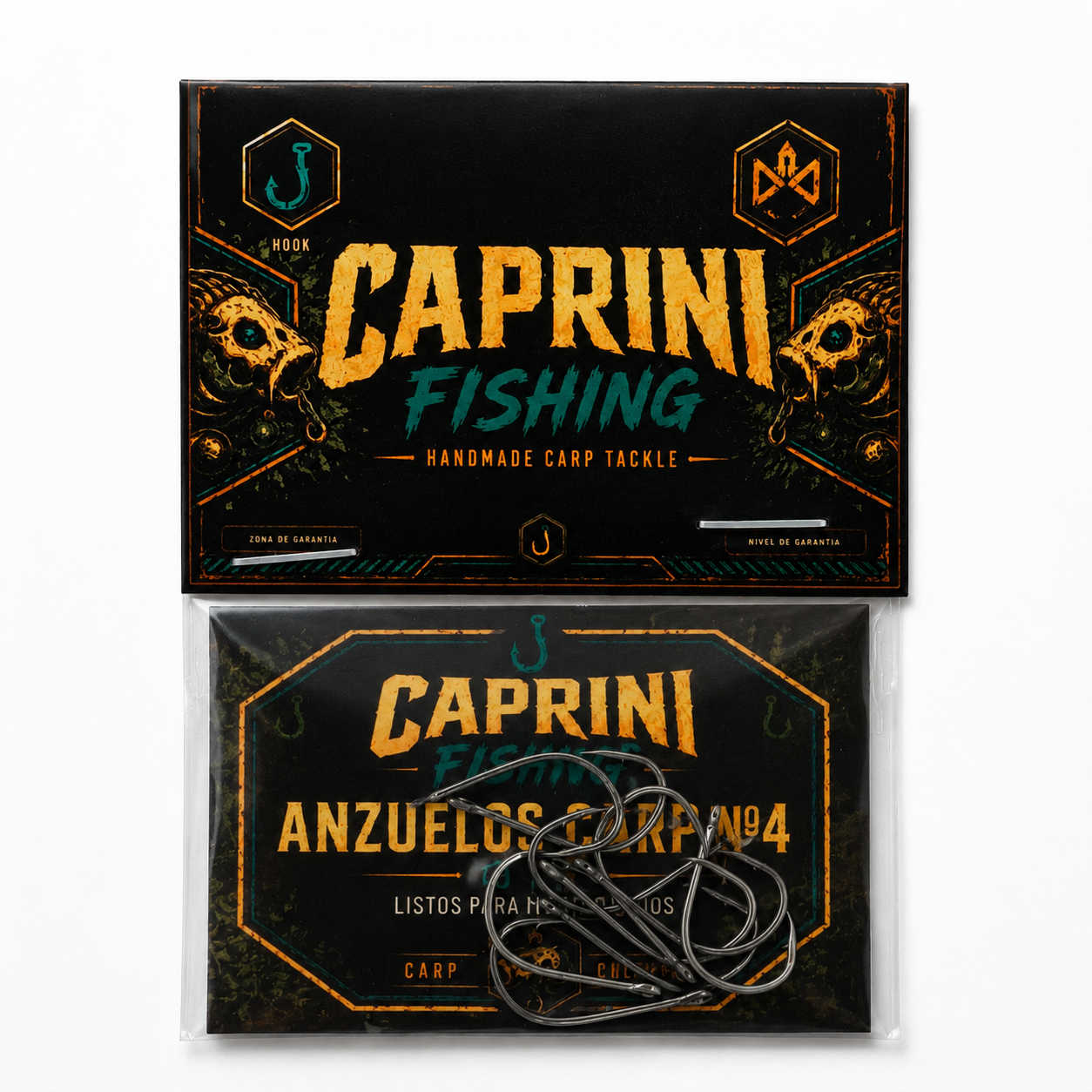 Pack 10 anzuelos carp nº4 Caprini Fishing