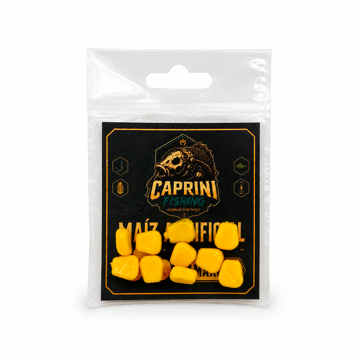 Maíz artificial amarillo 10 uds Caprini Fishing