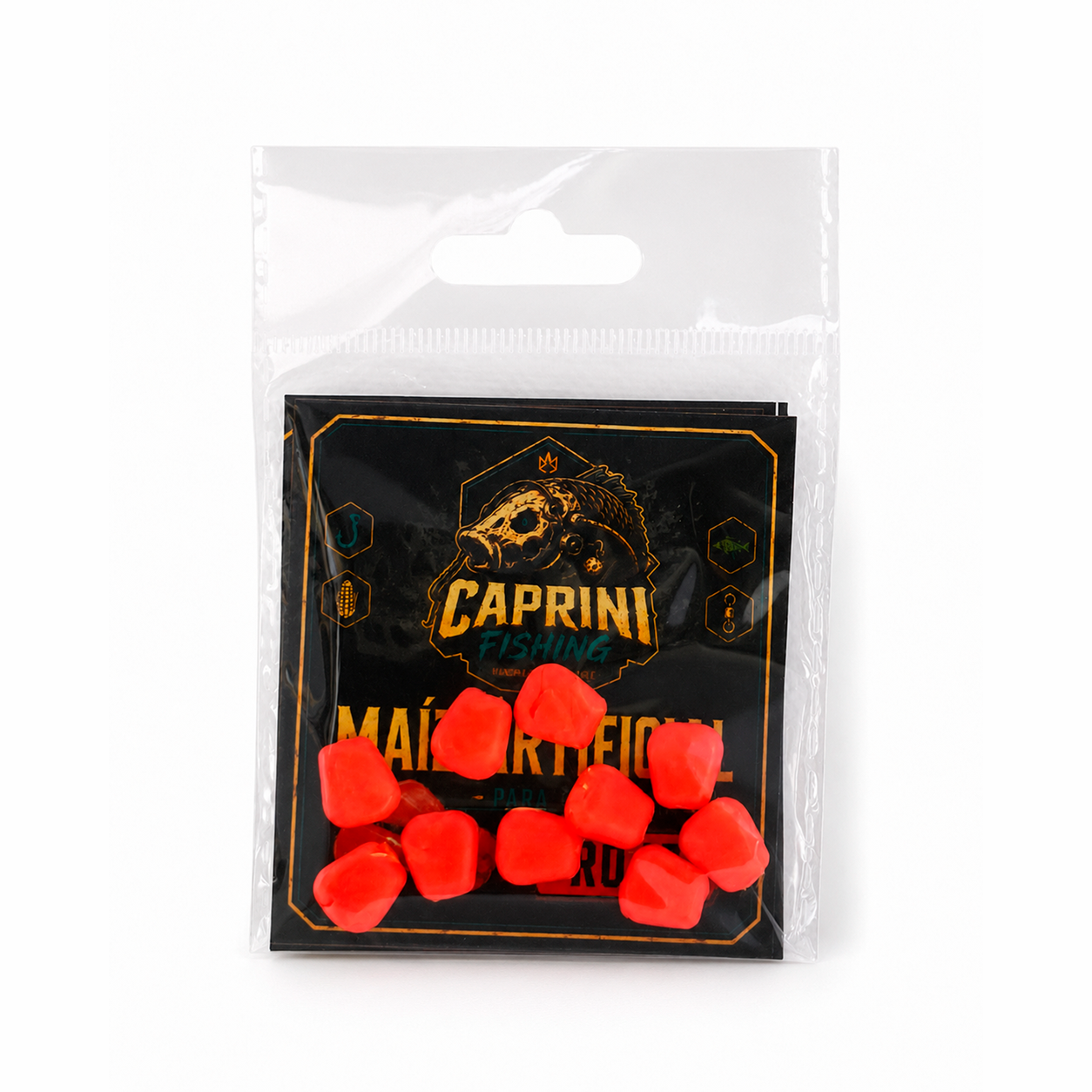 Maíz artificial rojo carpfishing 10 uds Caprini Fishing